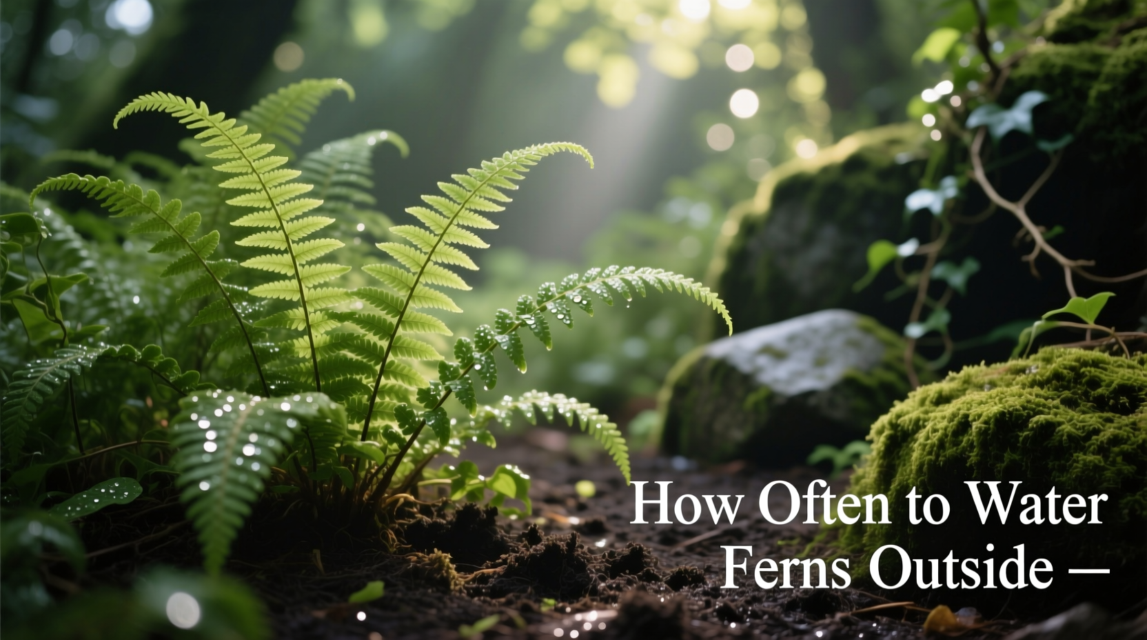 Water Ferns Every 2-3 Days | TheHomeSprouts