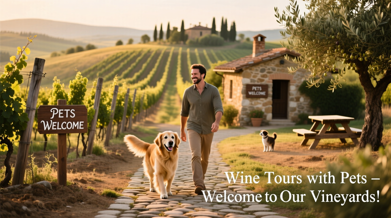 wine tours with pets are there vineyards that welcome dogs