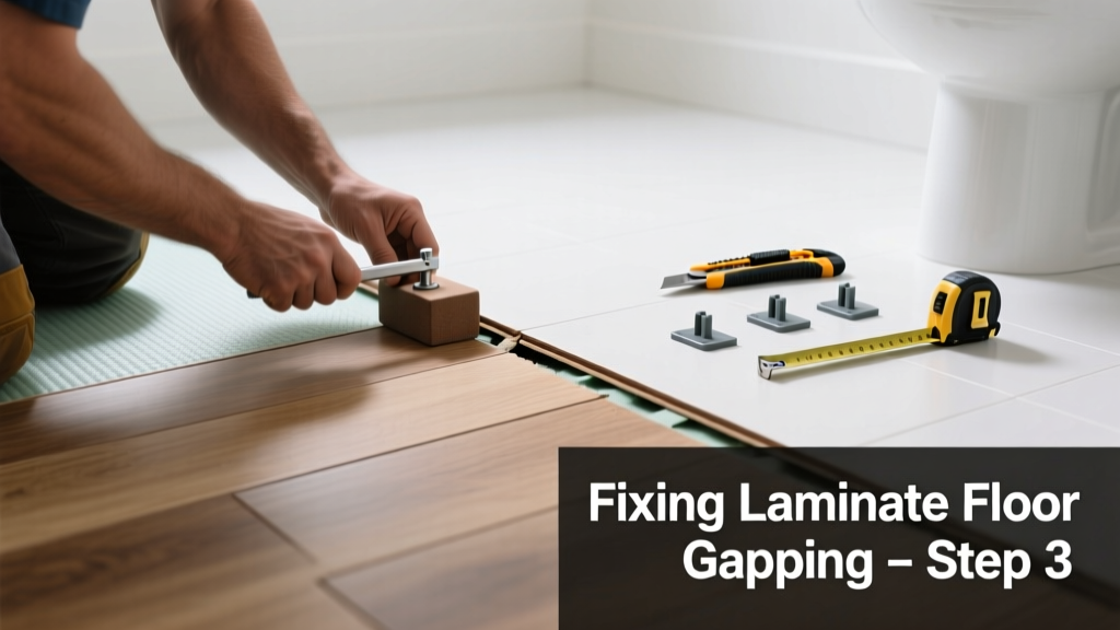 Fixing Laminate Floor Gapping in the Bathroom
