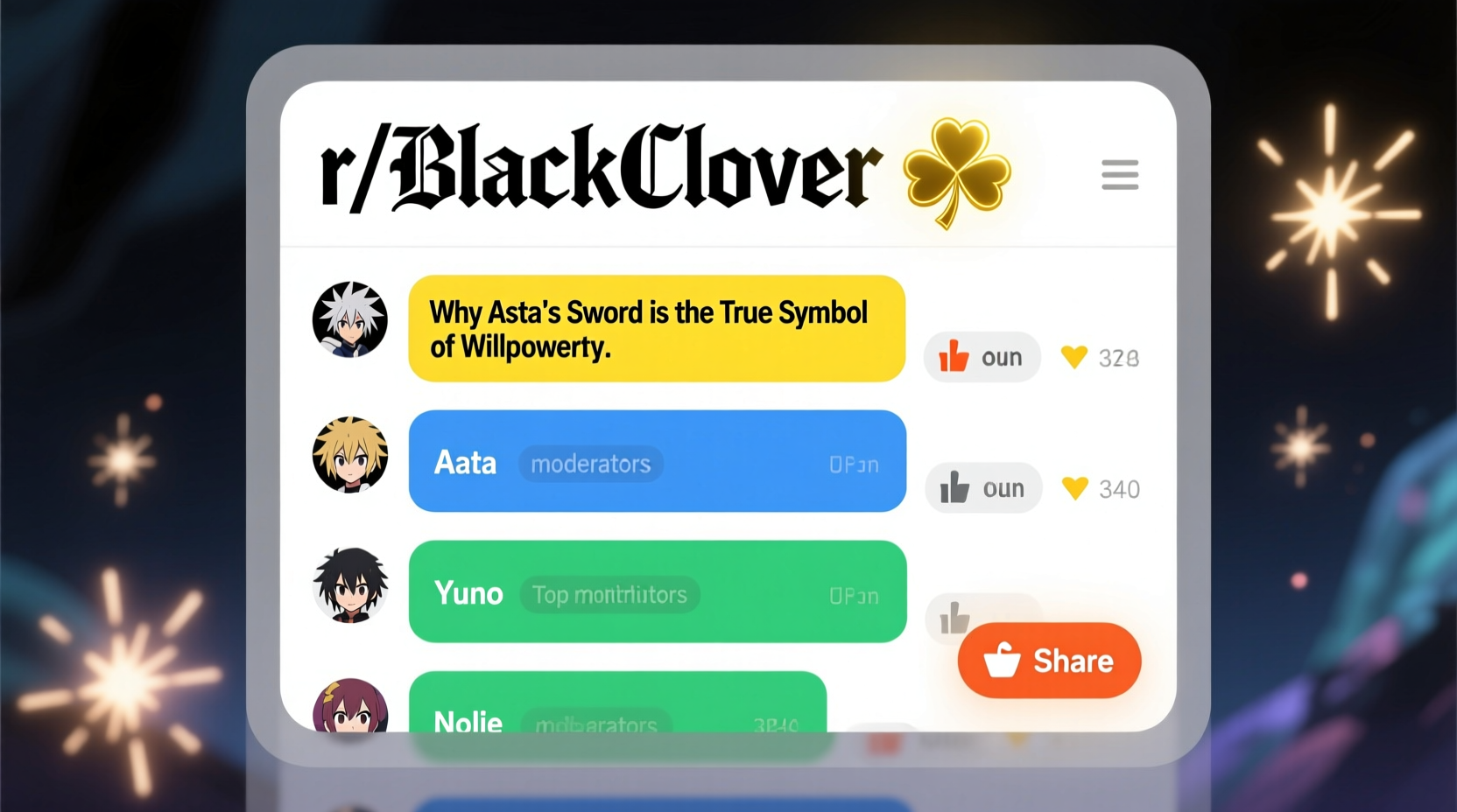 Black Clover Fan Discussions On Reddit