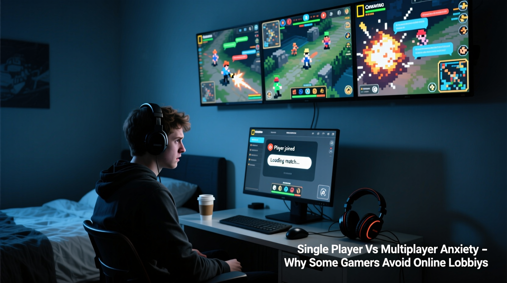 single player vs multiplayer anxiety why do some gamers avoid online lobbies