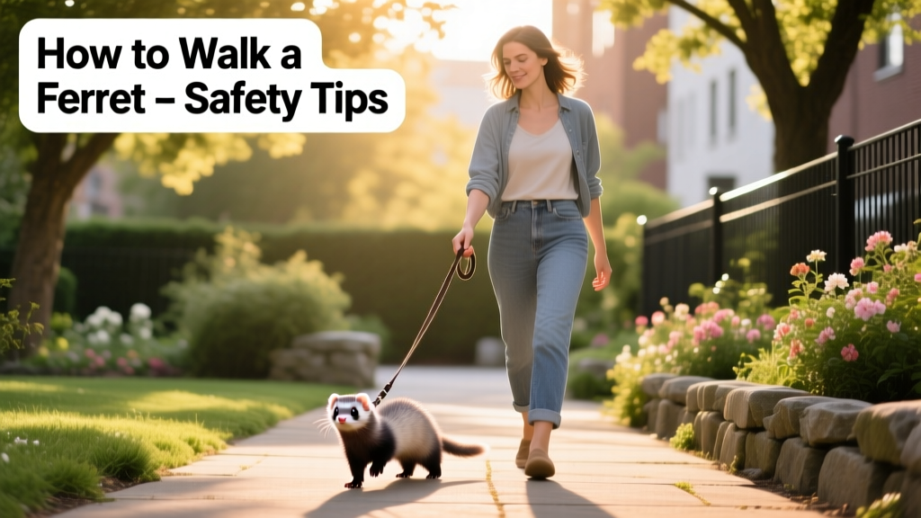 How To Walk a Ferret—And When It’s Safe To Go Outside