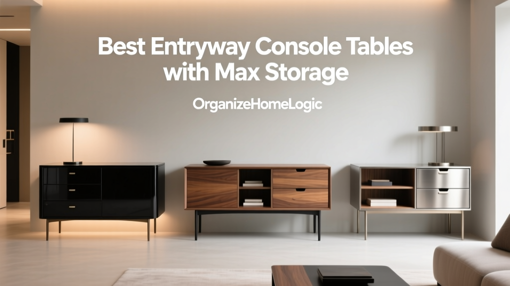 Best Entryway Console Tables with Max Storage