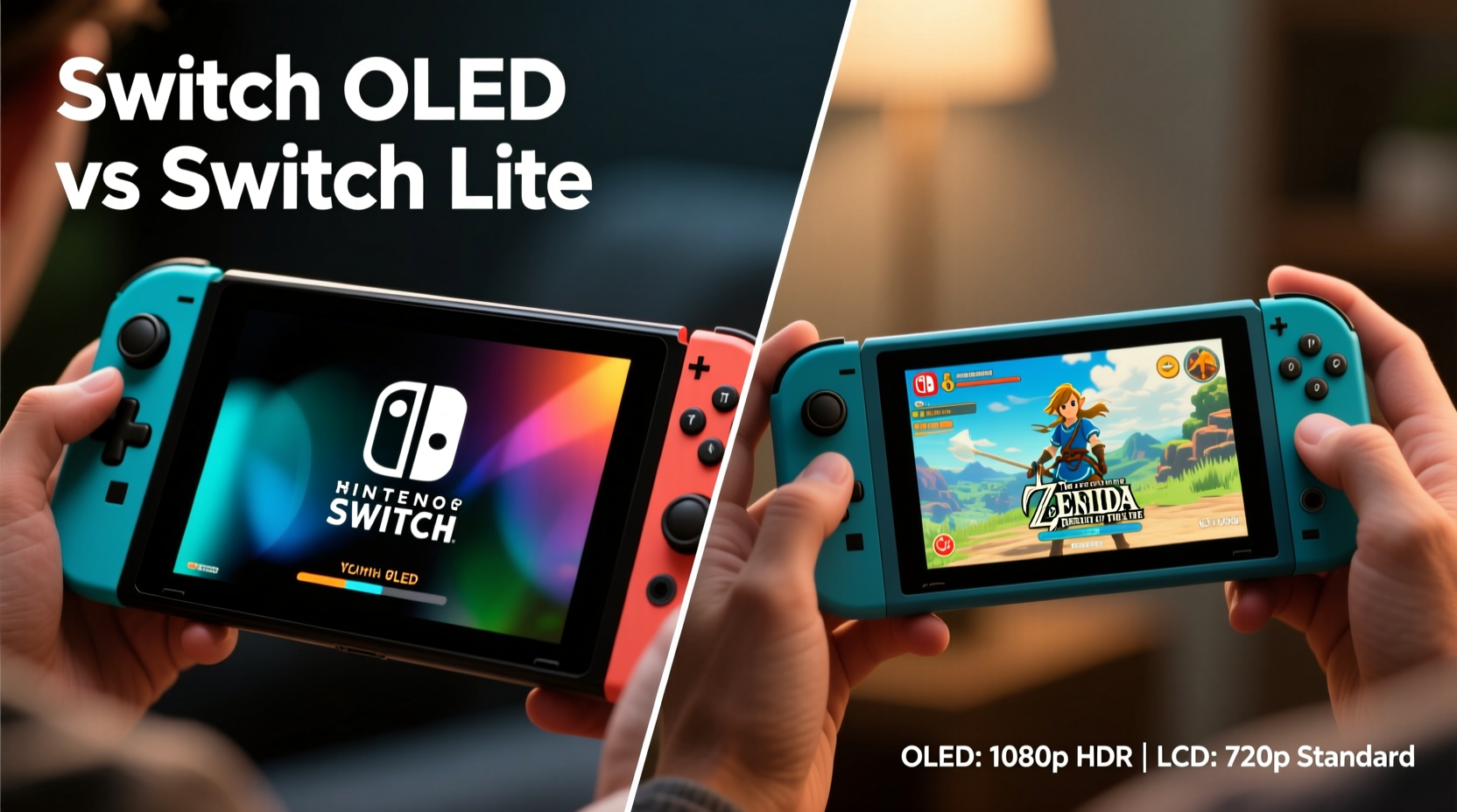 switch oled vs switch lite is the screen upgrade vital for handheld players