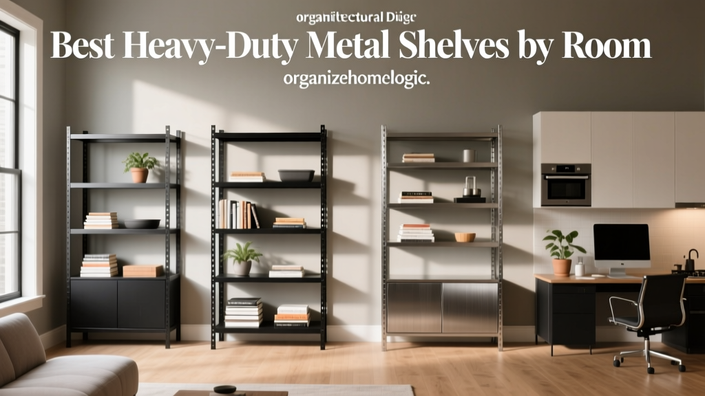 Best Heavy-Duty Metal Shelves by Room