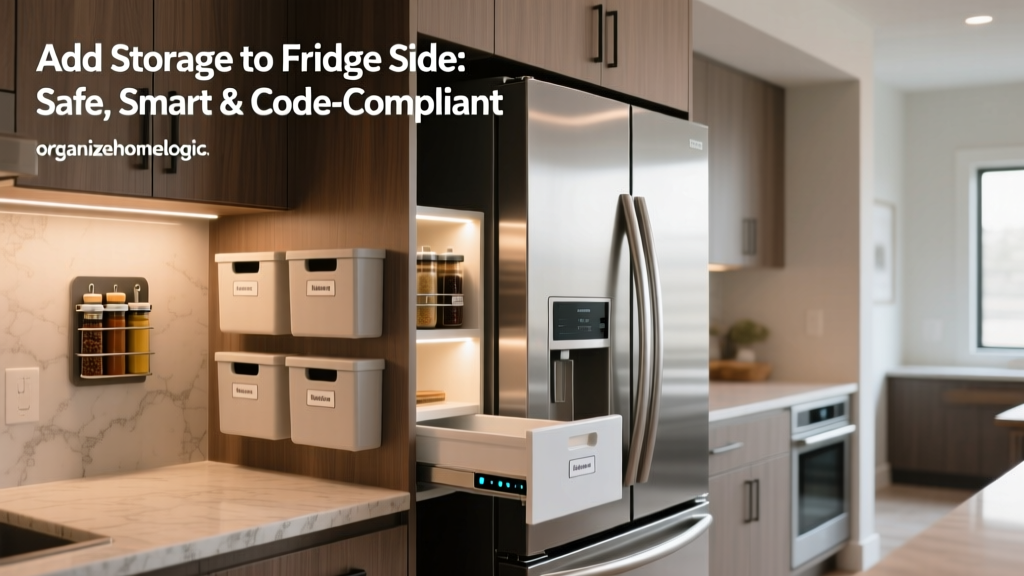 Add Storage to Fridge Side: Safe, Smart & Code-Compliant