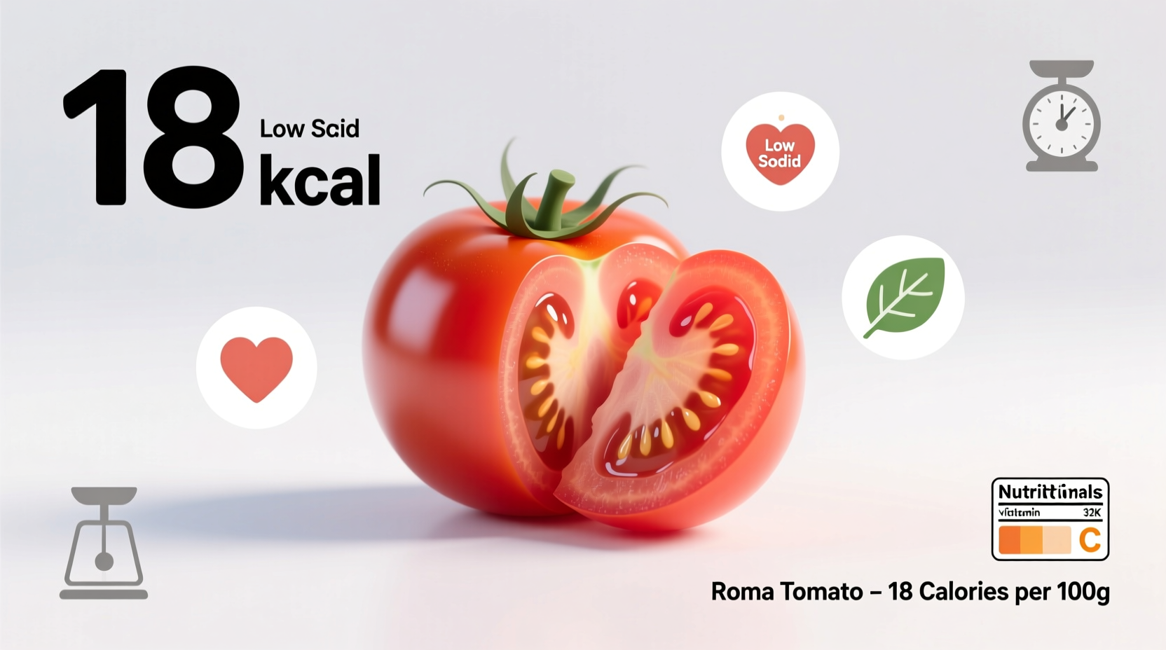 Roma Tomato Calories: 18 Calories Per Medium Tomato (Exact Count)
