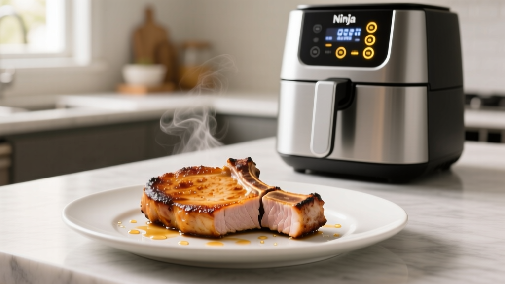 Perfect Pork Chops in Ninja Foodi Air Fryer (Crispy & Juicy)
