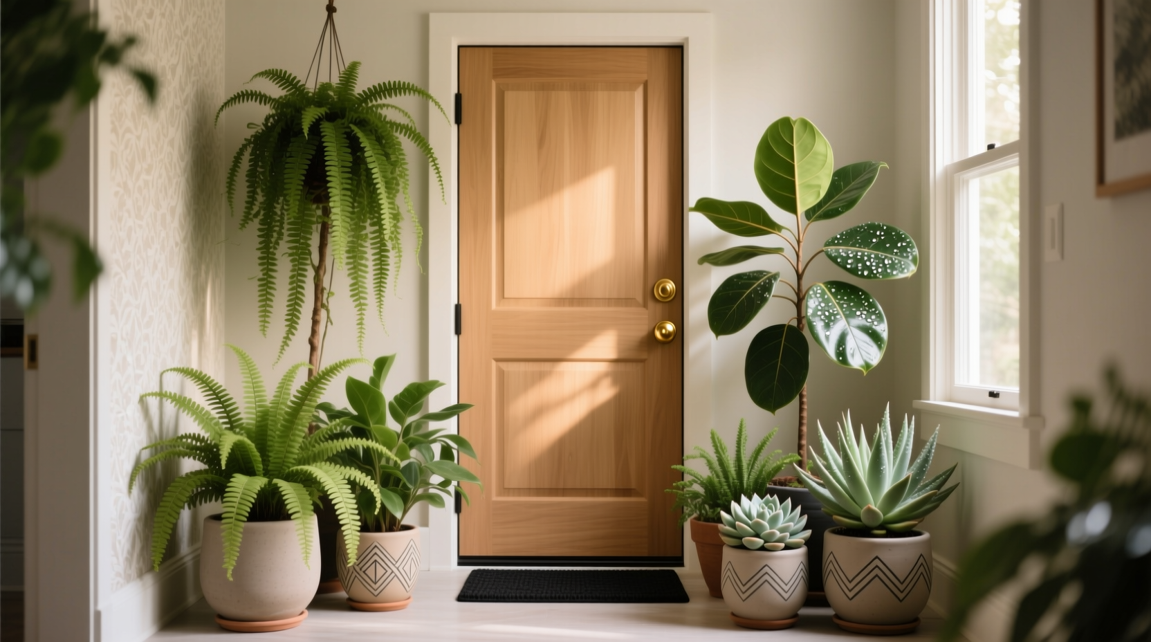 front door plants