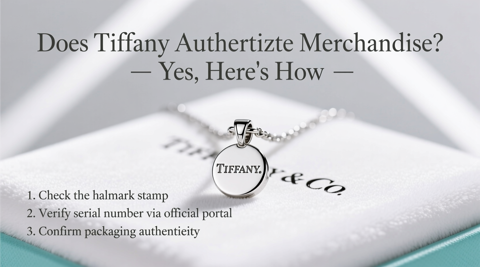 does tiffany authenticate merchandise
