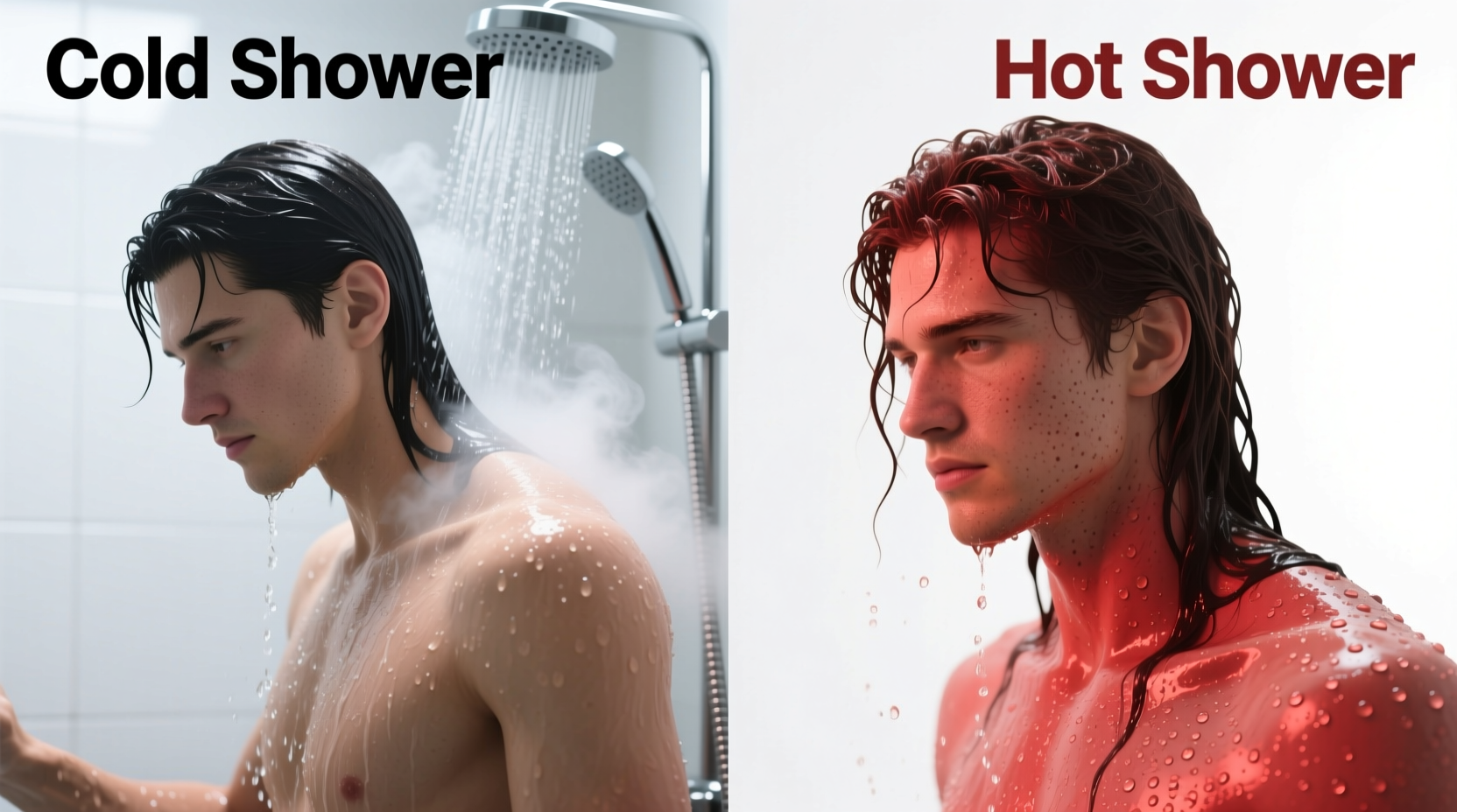 cold shower vs hot shower which is better for skin and hair health