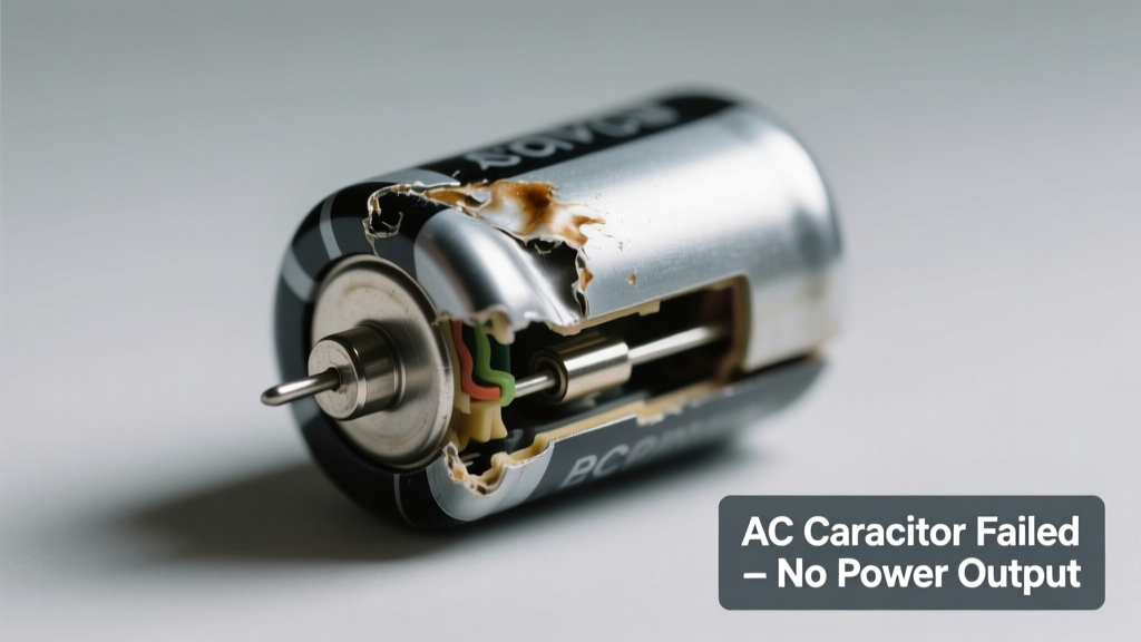 AC Capacitor Failed: Unit Not Working at All