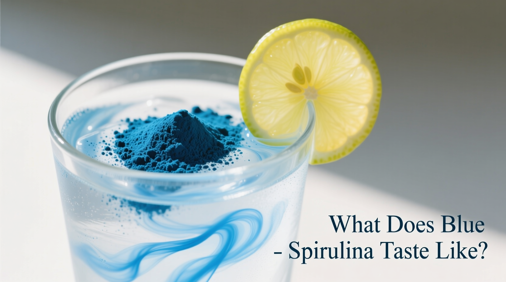 what does blue spirulina taste like