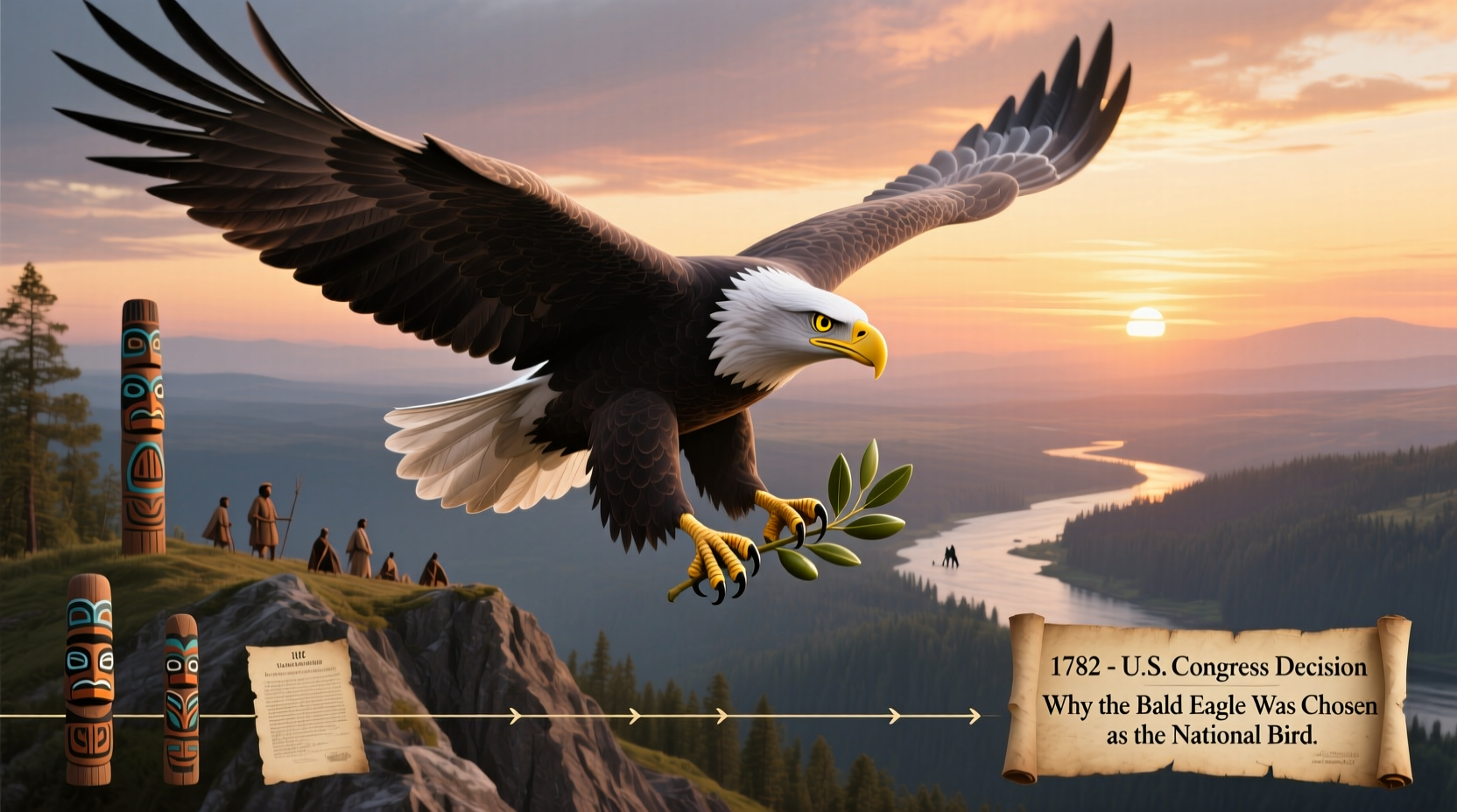 why was the bald eagle chosen as the national bird