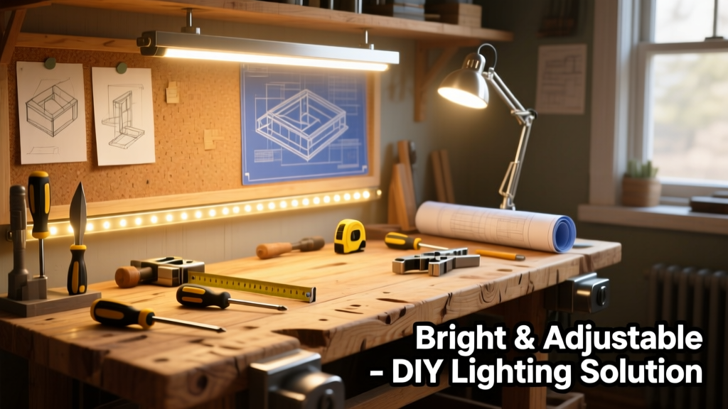 DIY Workbench Lighting: Bright, Adjustable & Affordable