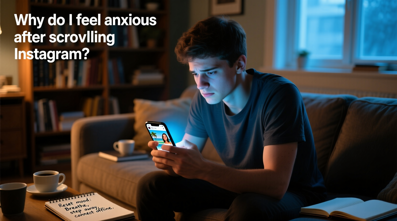 why do i feel anxious after scrolling instagram and how to reset your mood