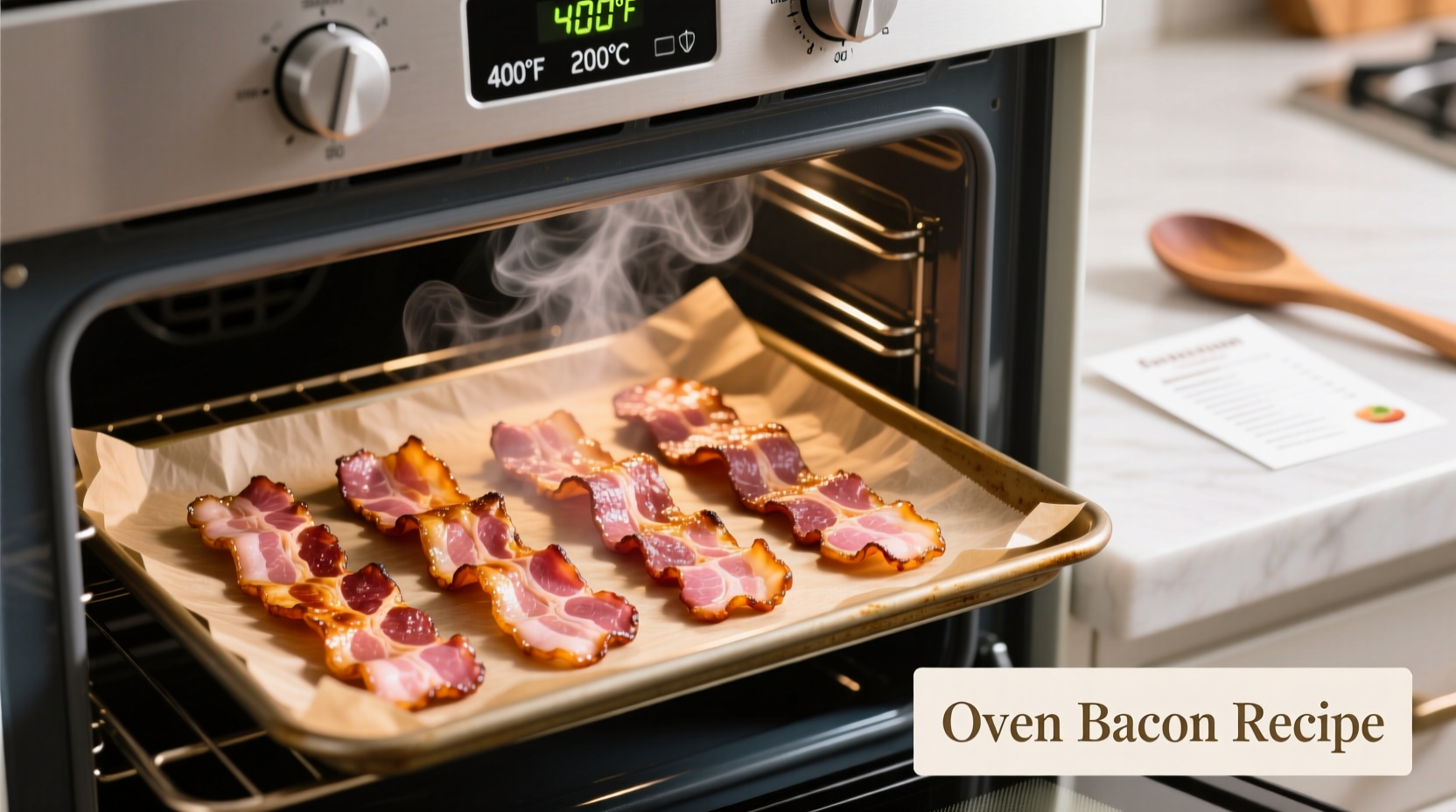 what temp do i cook bacon in the oven