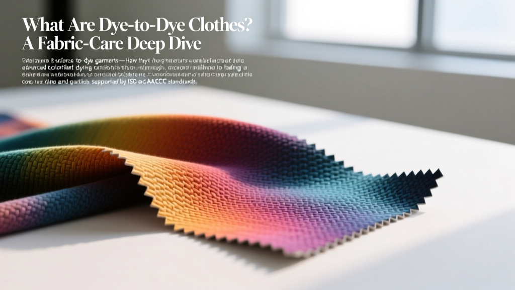 What Are Dye-to-Dye Clothes? A Fabric-Care Deep Dive