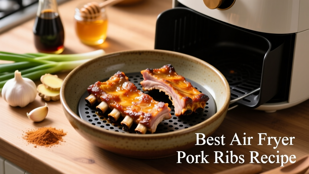 Best Air Fryer Pork Ribs Recipe (Crispy & Tender!)