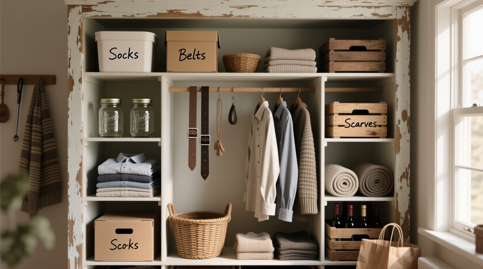 closet organization tips zero budget method