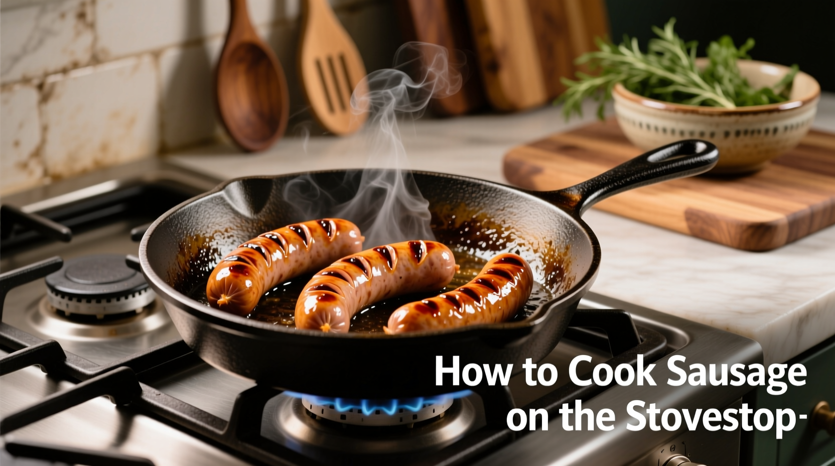 how to cook sausage on the stovetop