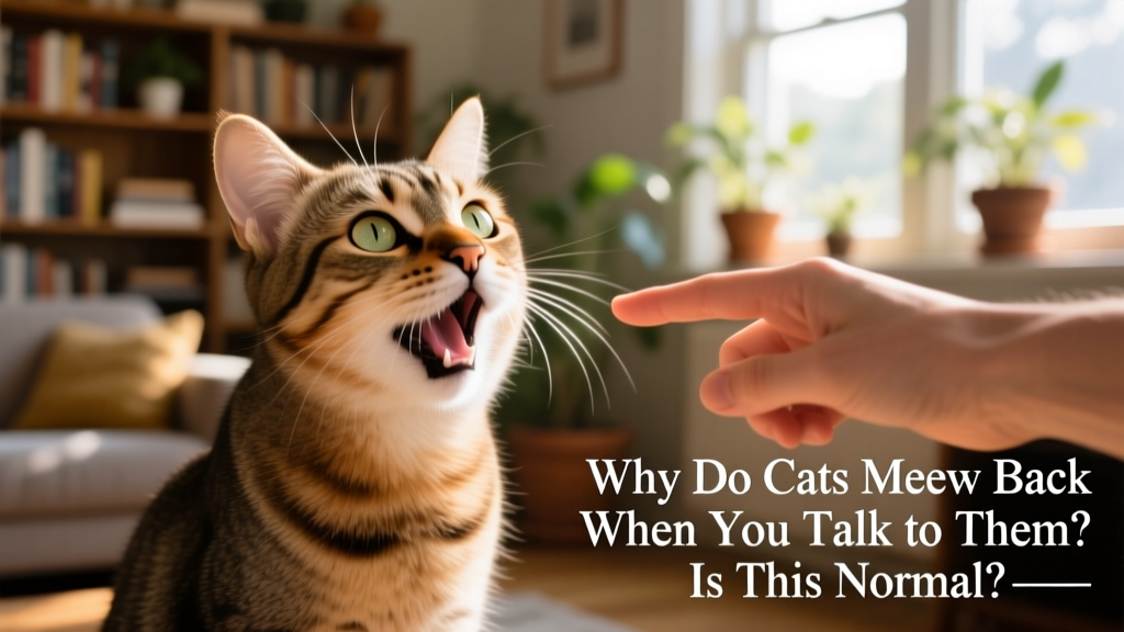 Why Do Cats Meow Back When You Talk to Them? Is This Normal?