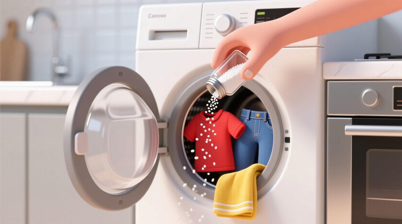 add a pinch of salt to your laundry to keep colors vibr