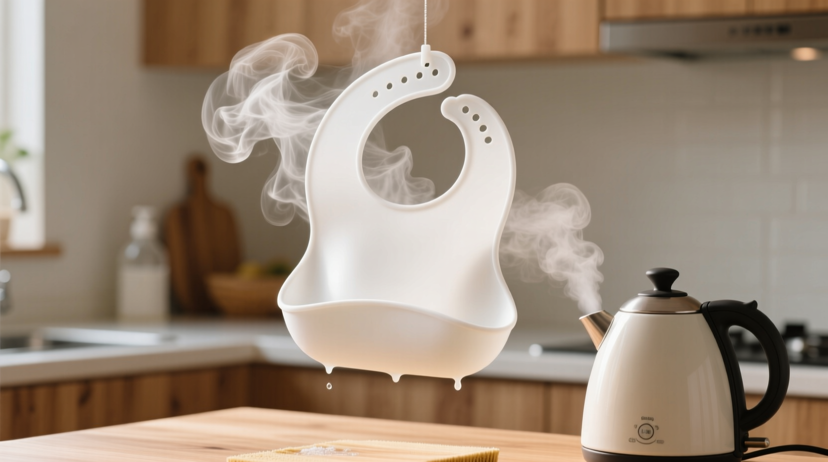 eco friendly cleaning steam sanitize silicone bibs