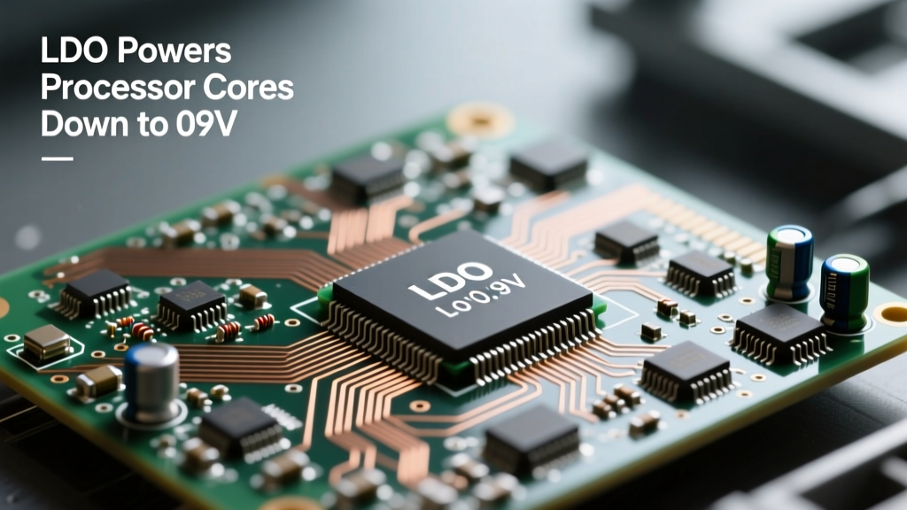 LDOs Powering Modern Processor Cores Down to 0.9 V: Precision, Stability, and Layout Imperatives