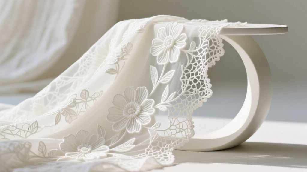 Lace Floral White Dress Fabric Guide for Designers