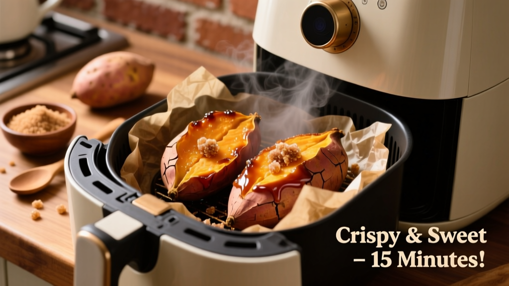 Crispy Brown Sugar Sweet Potatoes in Air Fryer