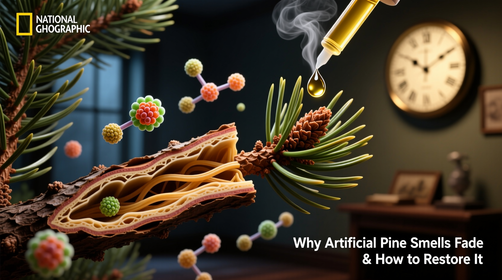 why does pine smell fade from artificial trees and how to bring it back