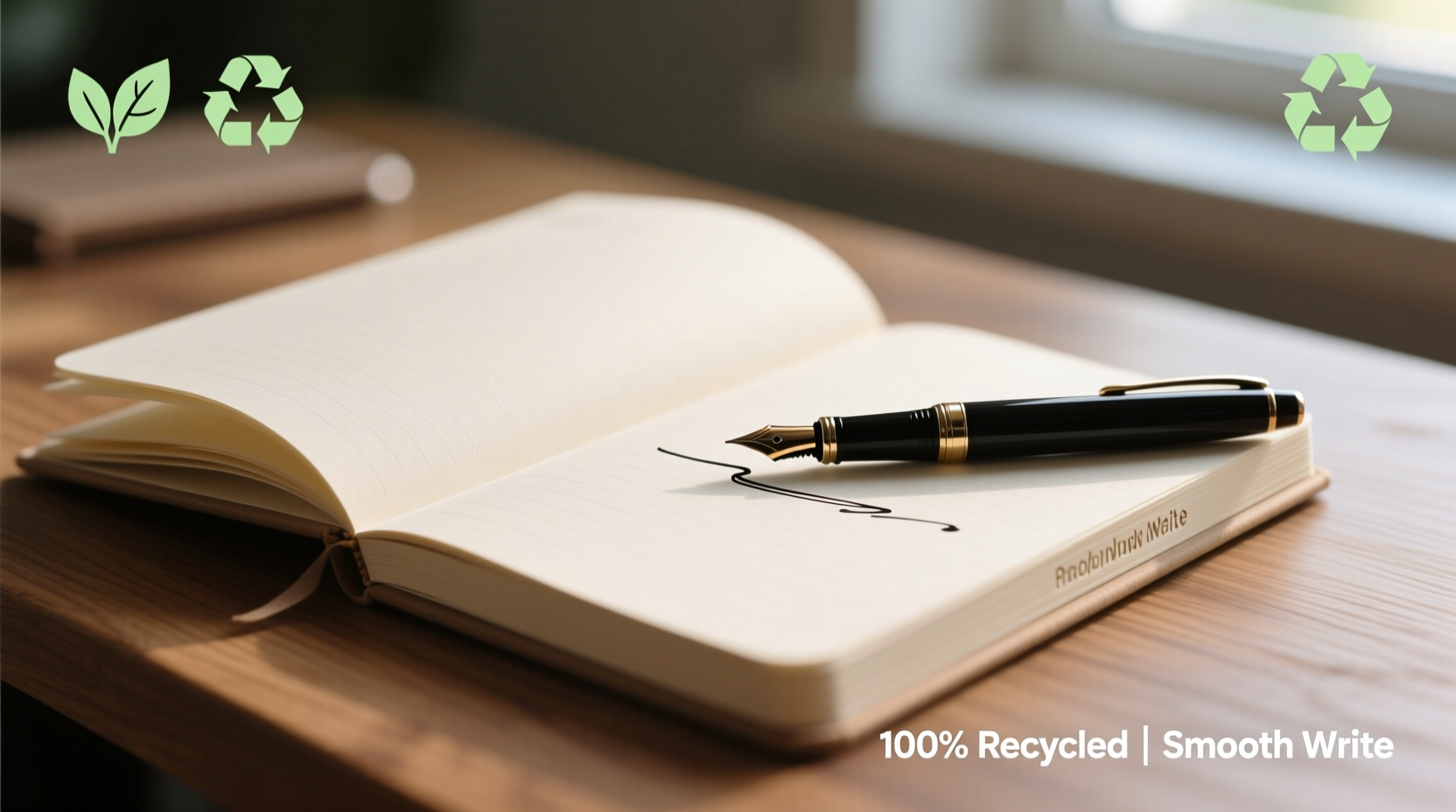 is recycled paper notebook as smooth to write on as traditional pulp