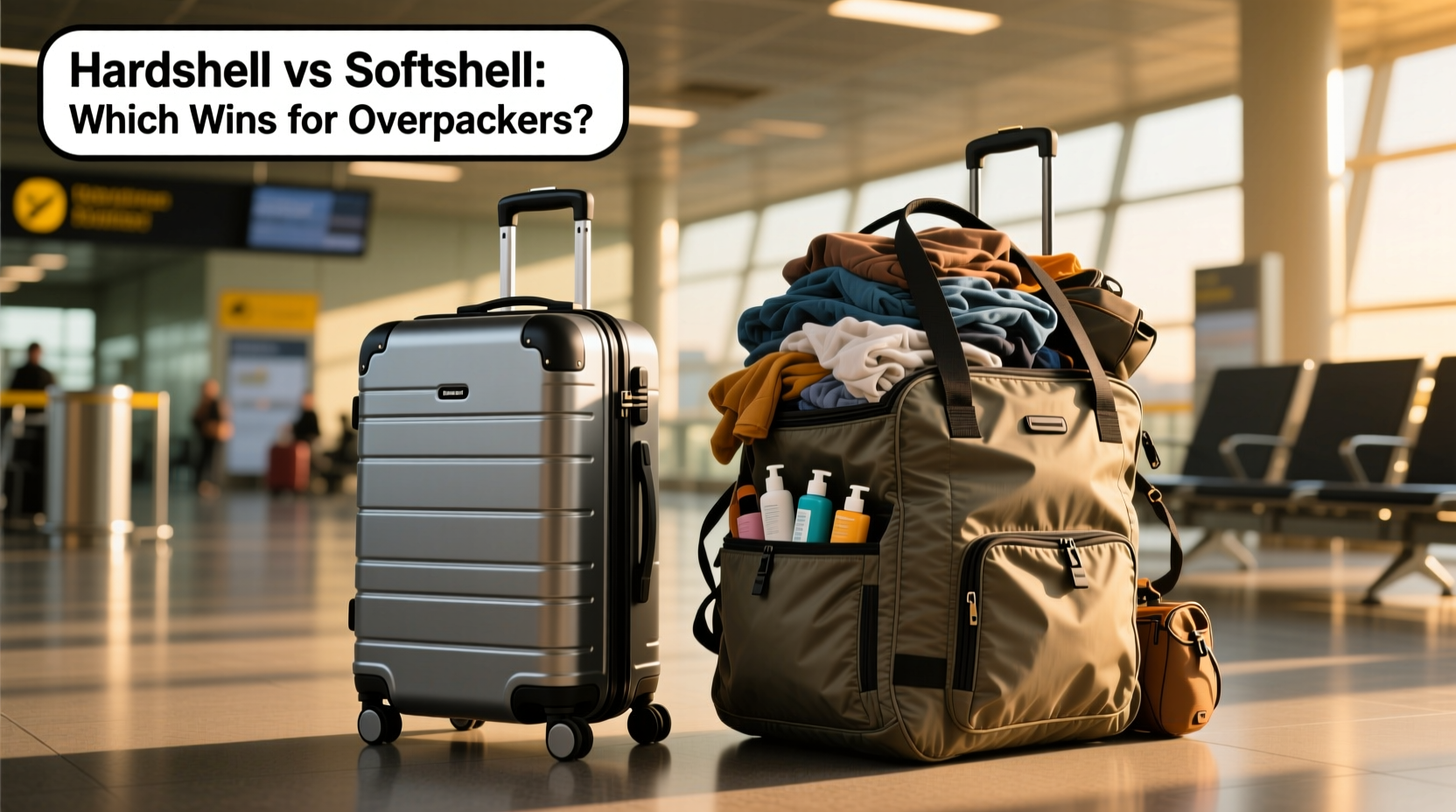 hardshell vs softshell luggage which is actually better for overpacking travelers
