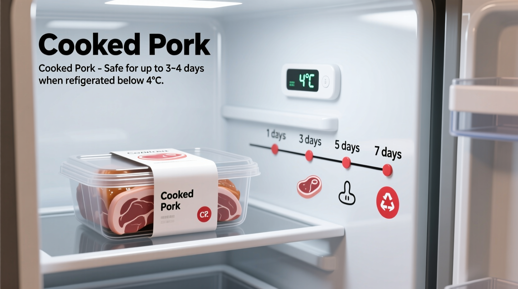how long does cooked pork last in the refrigerator