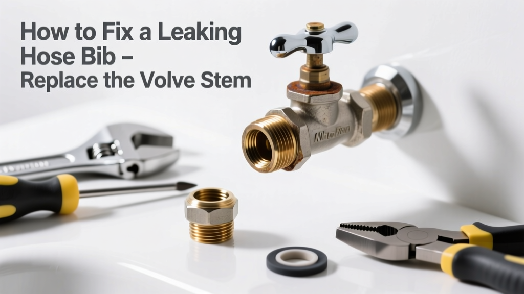 How to Fix a Leaking Hose Bib by Replacing the Valve Stem