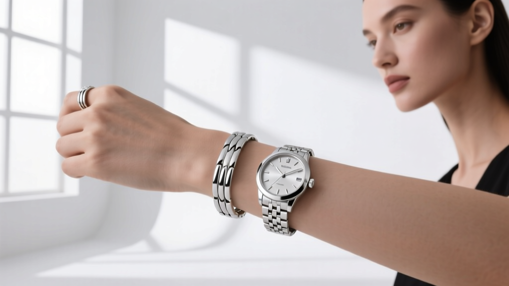 How to Style a Tennis Bracelet With a Watch