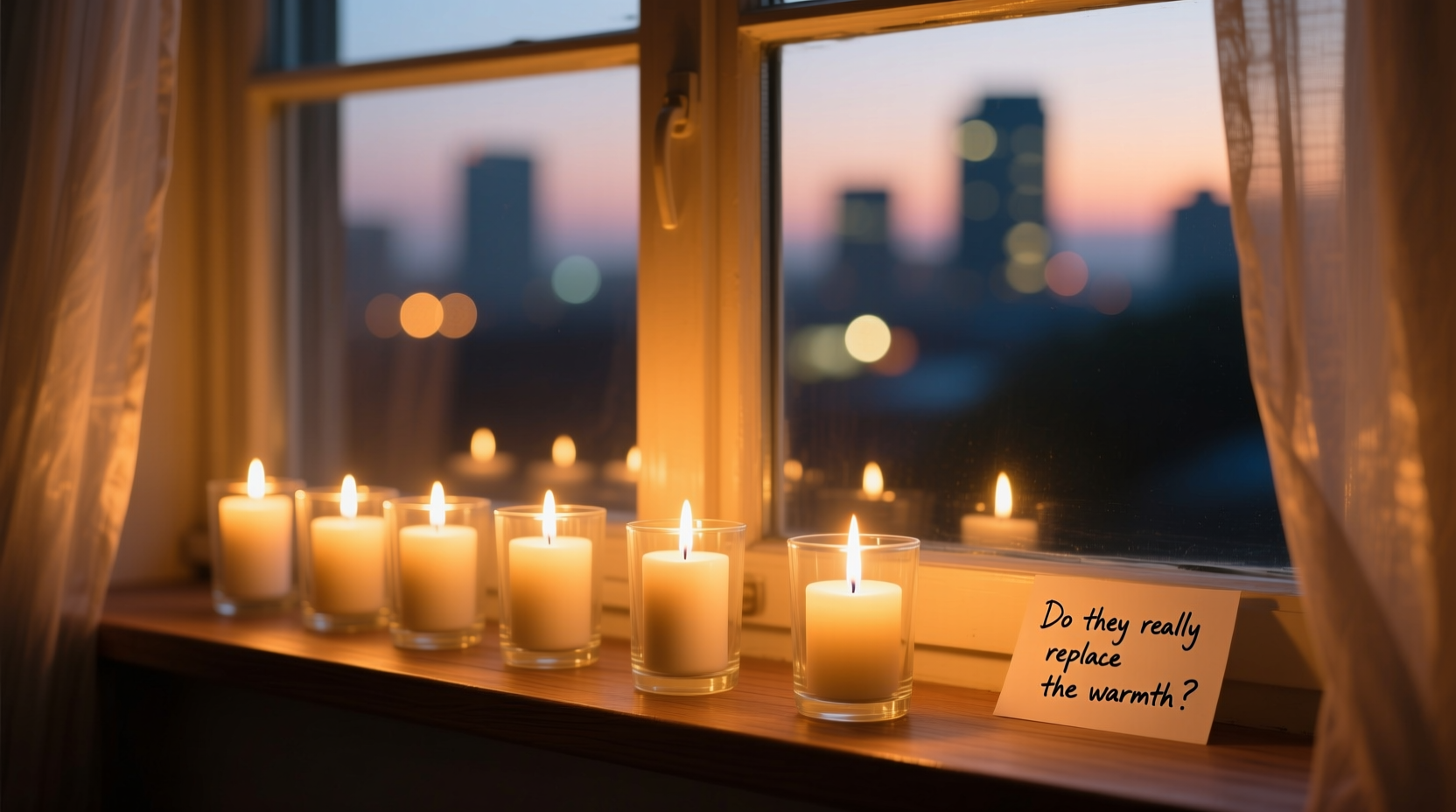 do flameless candles in windows really replace the warmth of real ones