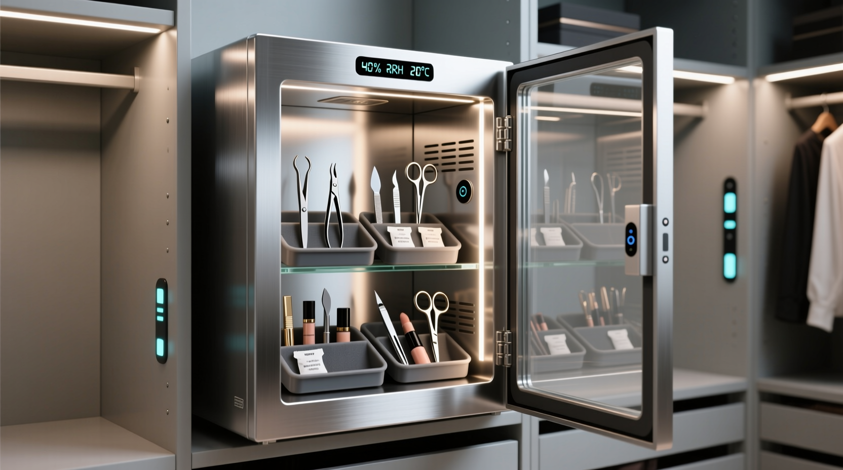 closet organization tips store metal beauty tools without rust