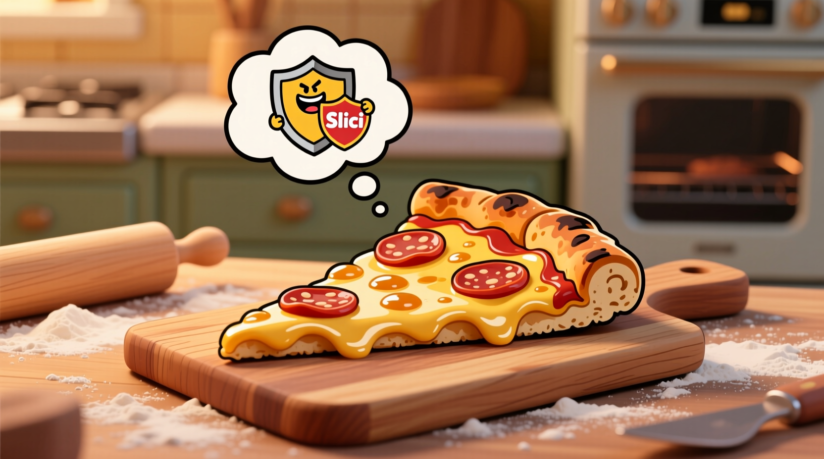 keep more home baked pizza for yourself with this slici