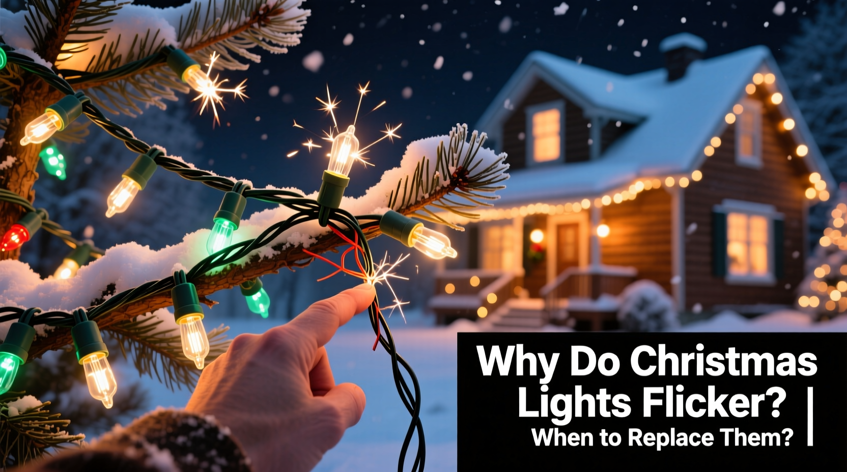 why do christmas lights flicker and when should you replace the set