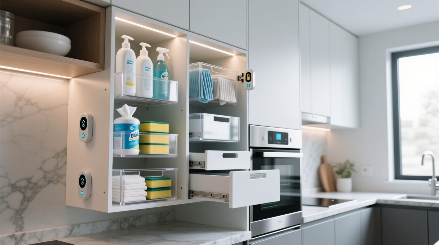 smarter safer cleaning supply storage ideas