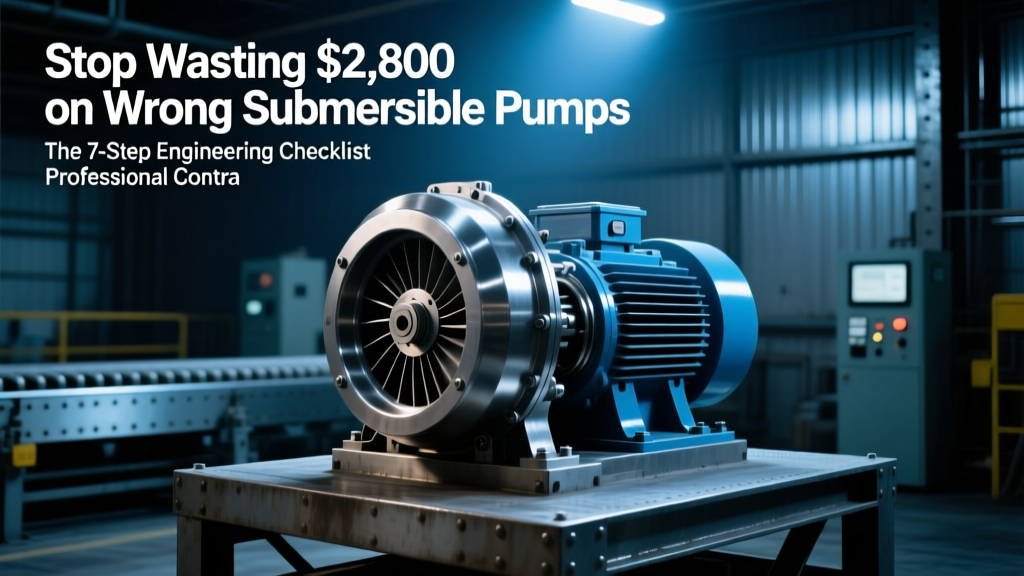 Submersible Pump Selection: 7-Step Engineer Checklist