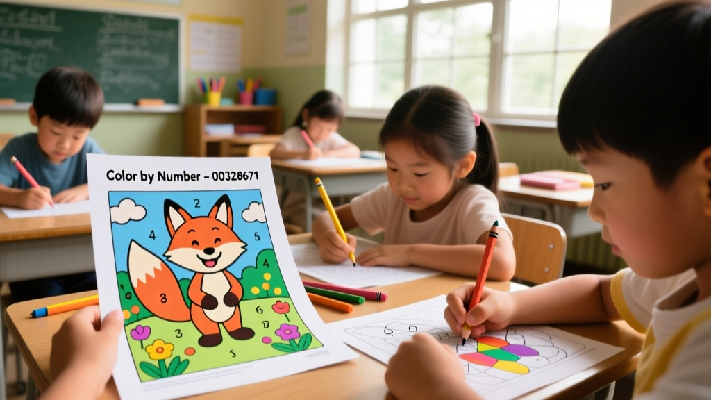 Color By Number Coloring Pages_00328671: Developmental Benefits, Classroom Integration, and Evidence-Based Design Principles