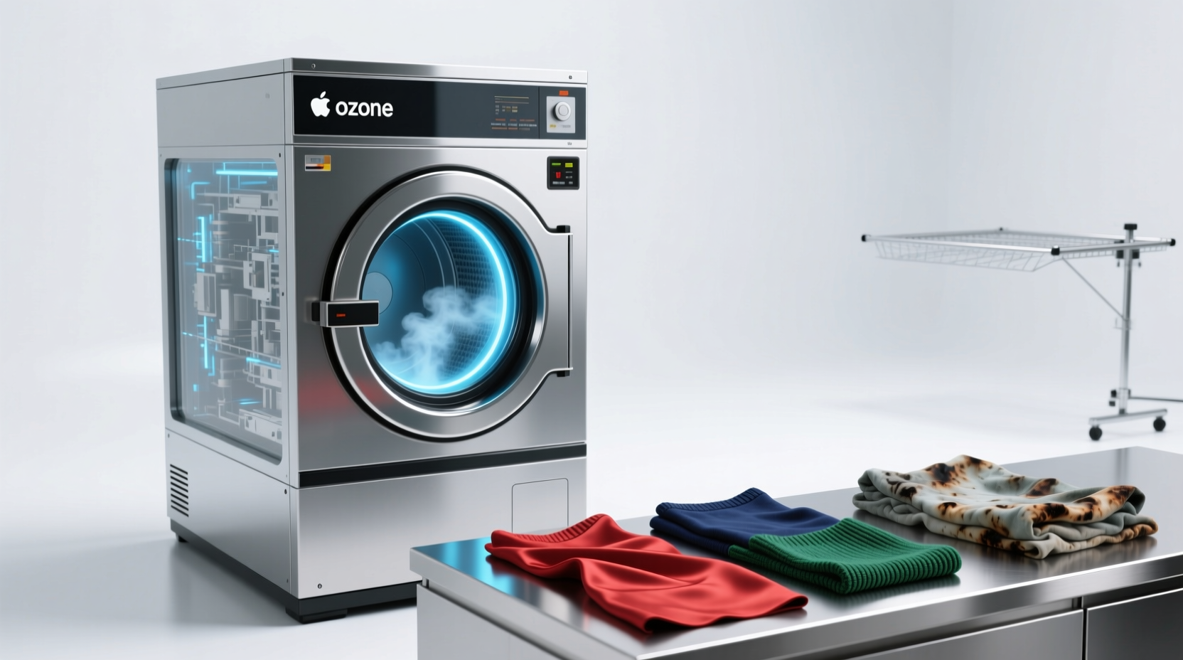 ozone laundry machines colored fabrics