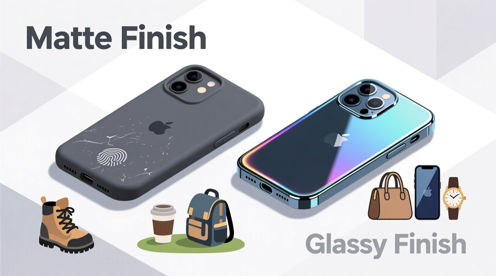 how to choose between matte and glossy finishes for phone cases based on lifestyle