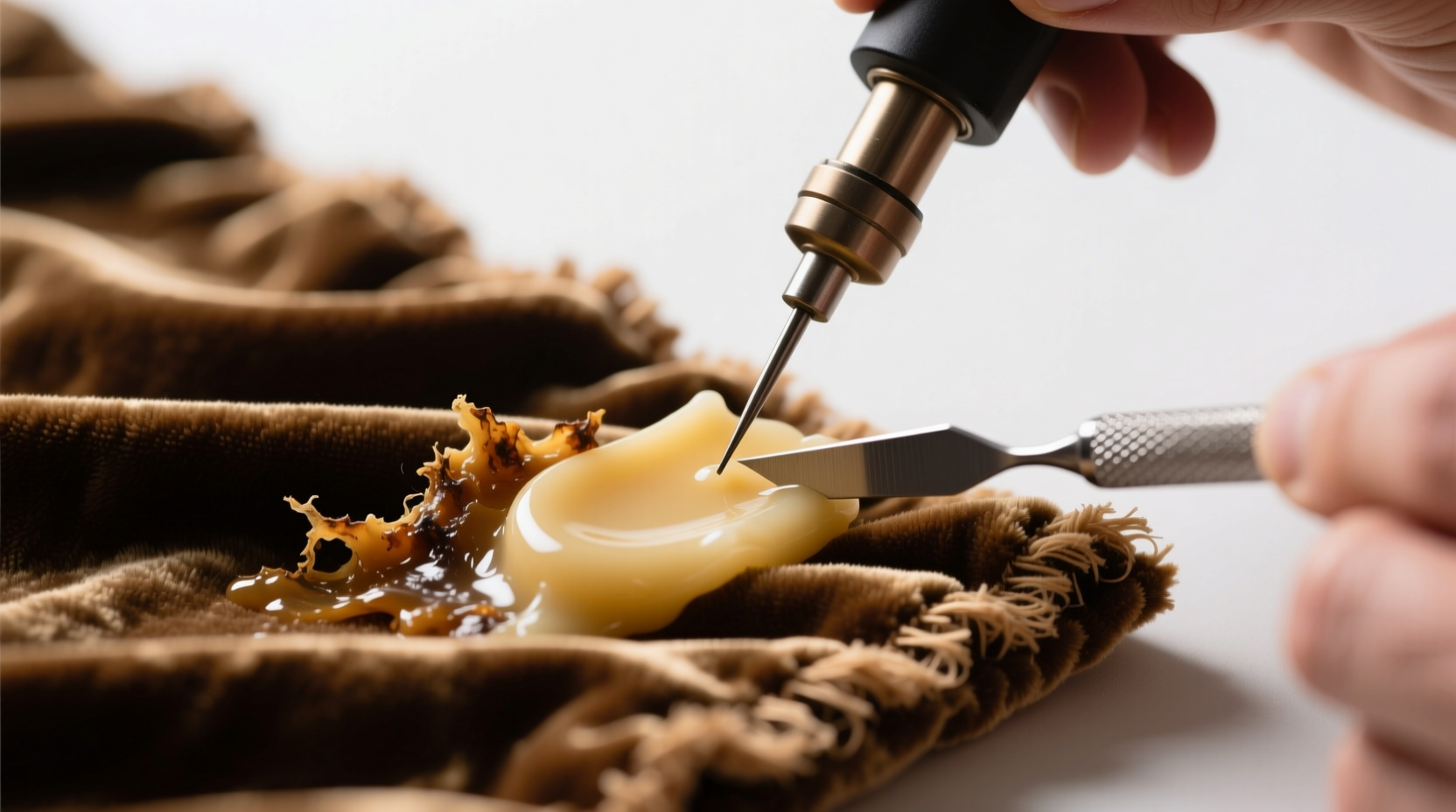how to remove candle wax from velvet pillow