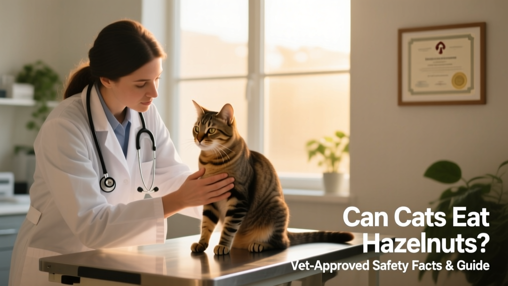 A veterinarian gently examining a calm cat during a routine wellness checkup
