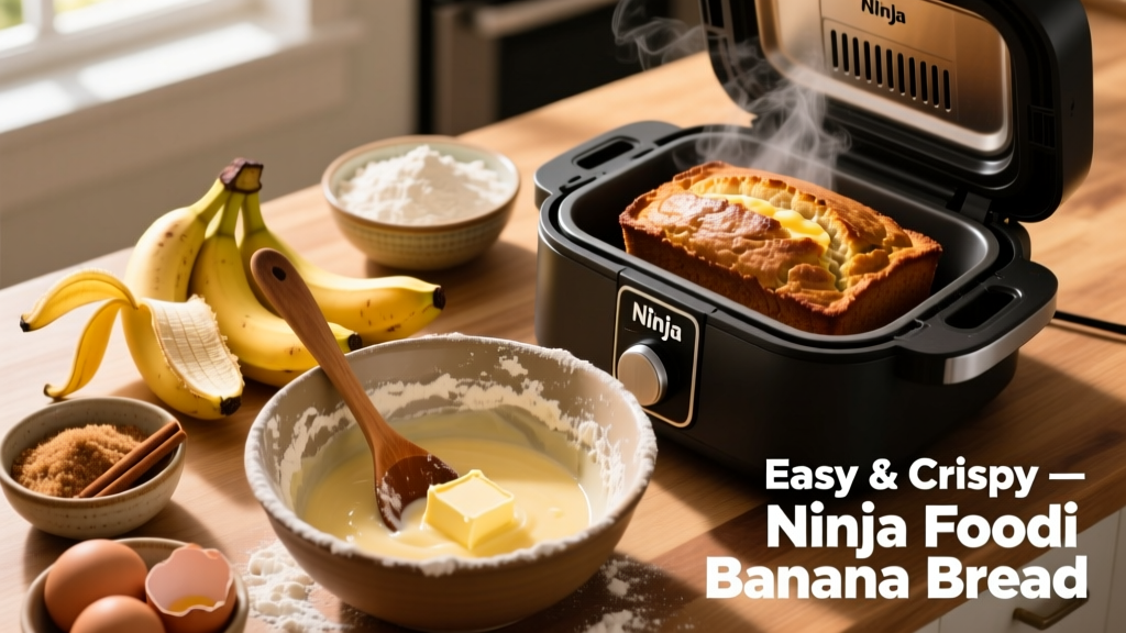 How to Bake Banana Bread in a Ninja Foodi (Easy & Crispy)