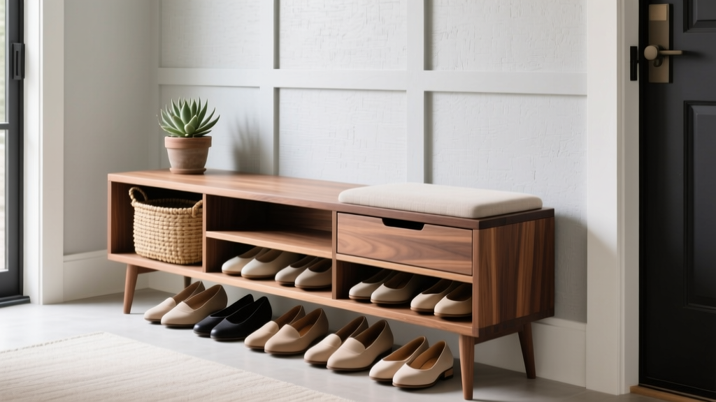 DIY Shoe Storage Bench: Build & Style Your Entryway